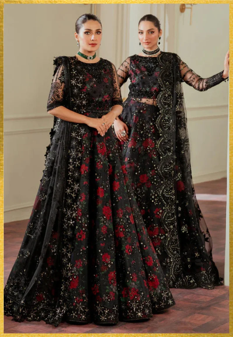 Baroque-Chantelle Embroidered Chiffon Unstitched 3Pc-FF3