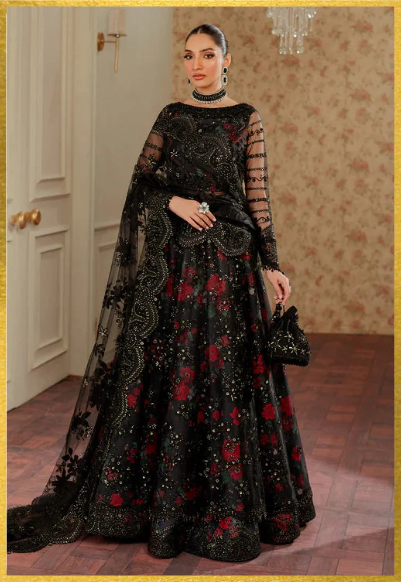 Baroque-Chantelle Embroidered Chiffon Unstitched 3Pc-FF3