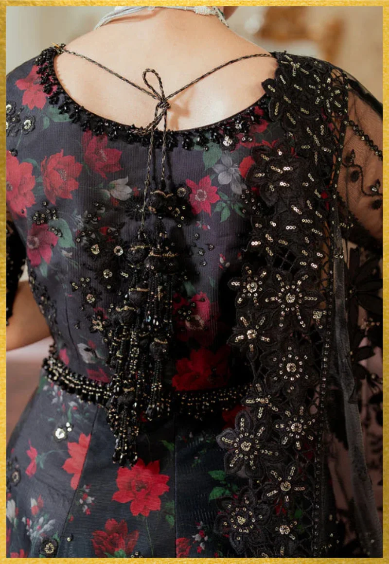 Baroque-Chantelle Embroidered Chiffon Unstitched 3Pc-FF3