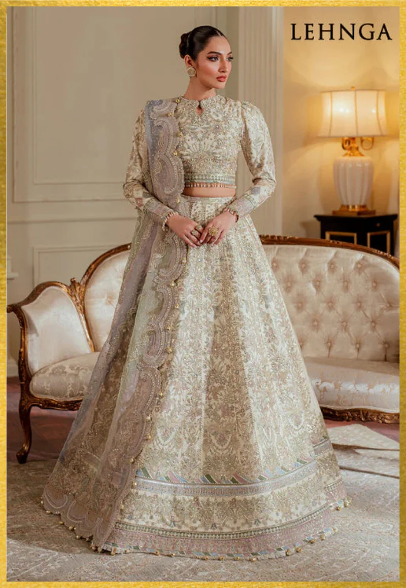 Baroque-Chantelle Embroidered Chiffon Unstitched 3Pc-FF4