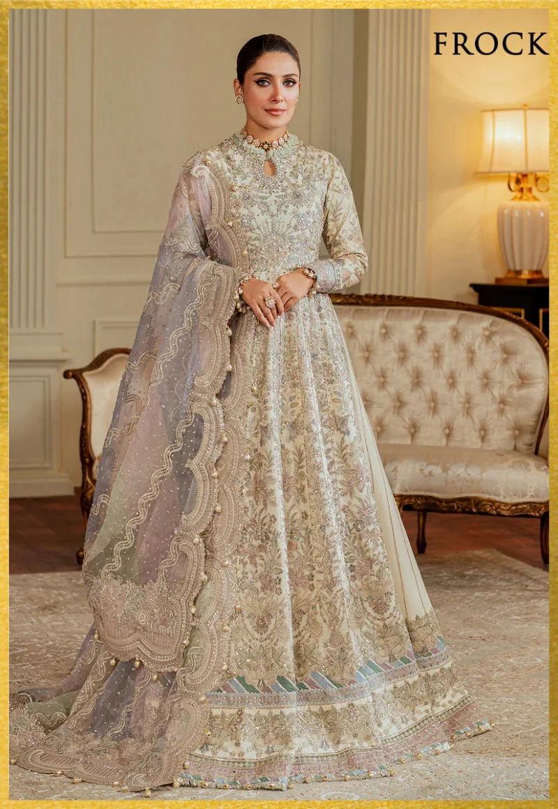 Baroque-Chantelle Embroidered Chiffon Unstitched 3Pc-FF4