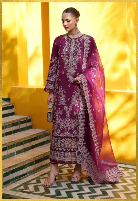 Kanwal Malik ELYSIA LUXURY LAWN- Lavena