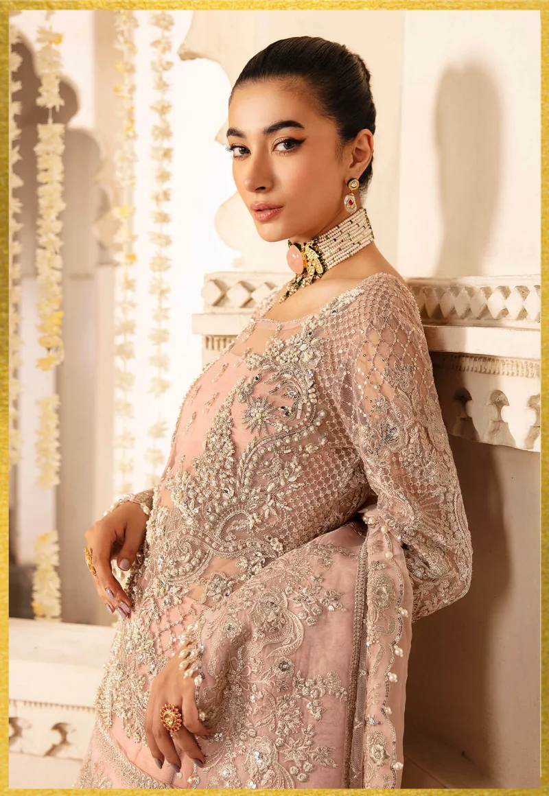 Imrozia Premium Embroidered Kayseria Brides Unstitched Suit Blume