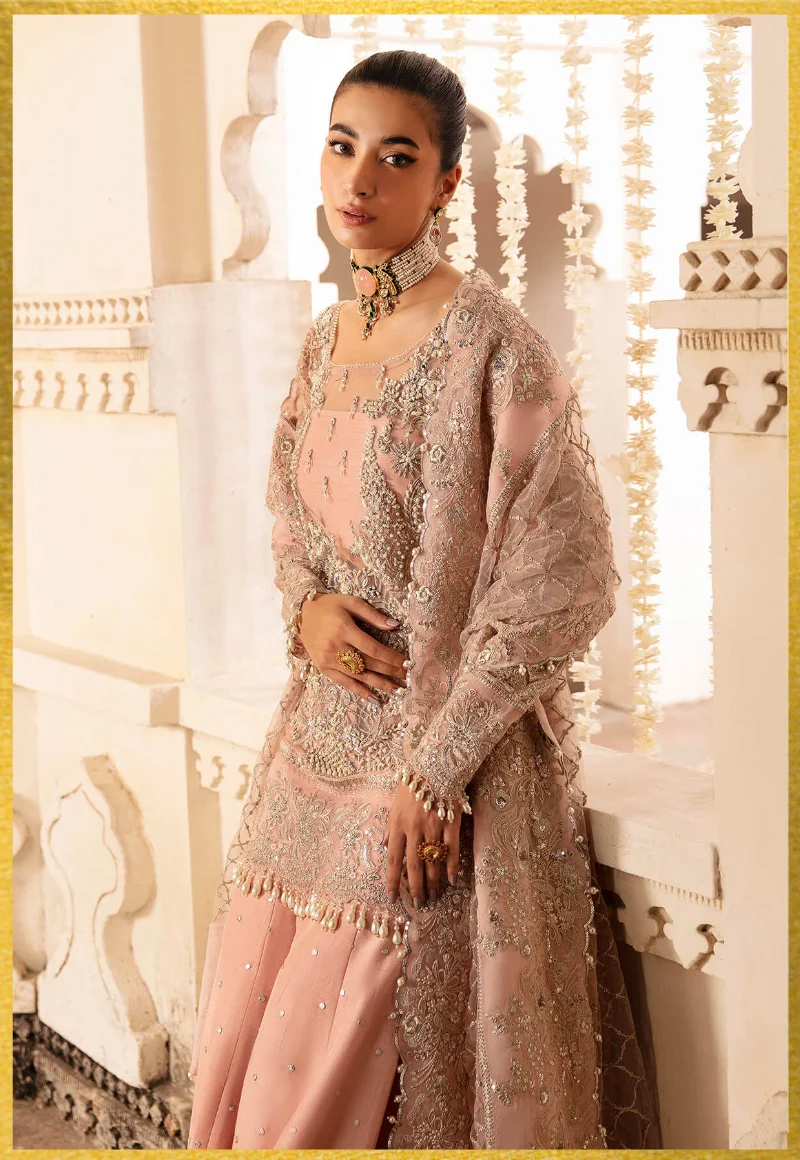 Imrozia Premium Embroidered Kayseria Brides Unstitched Suit Blume