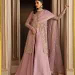 Akbar Aslam Luxury Wedding Organza Embroidered Suit- Seraphine