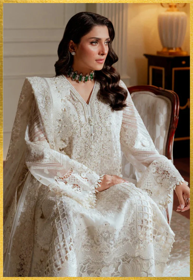 Baroque-Chantelle Embroidered Chiffon Unstitched 3Pc-FF1