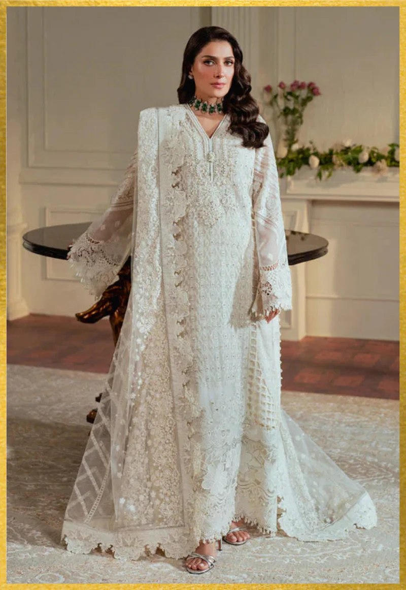 Baroque-Chantelle Embroidered Chiffon Unstitched 3Pc-FF1