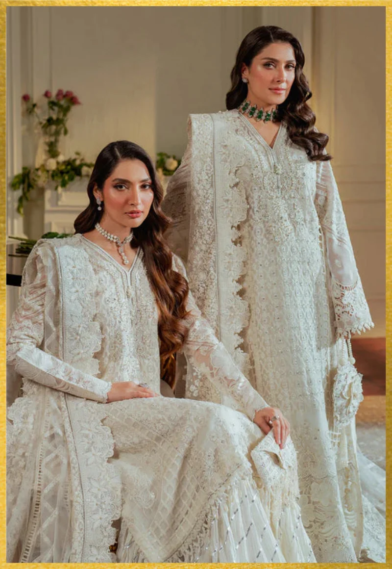 Baroque-Chantelle Embroidered Chiffon Unstitched 3Pc-FF1