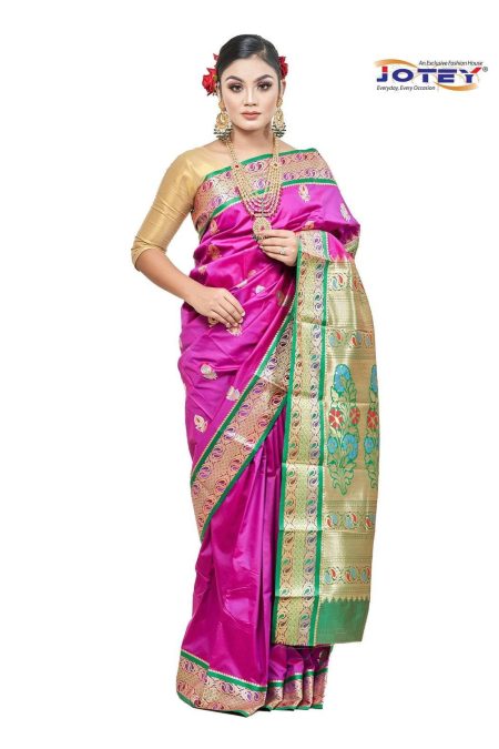 Meenakari Belgaum Katan Saree