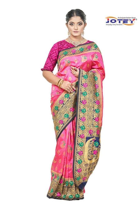 Minakari Katan Saree