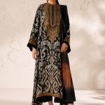 Baroque Embroidered Viscose SILK UF-4289