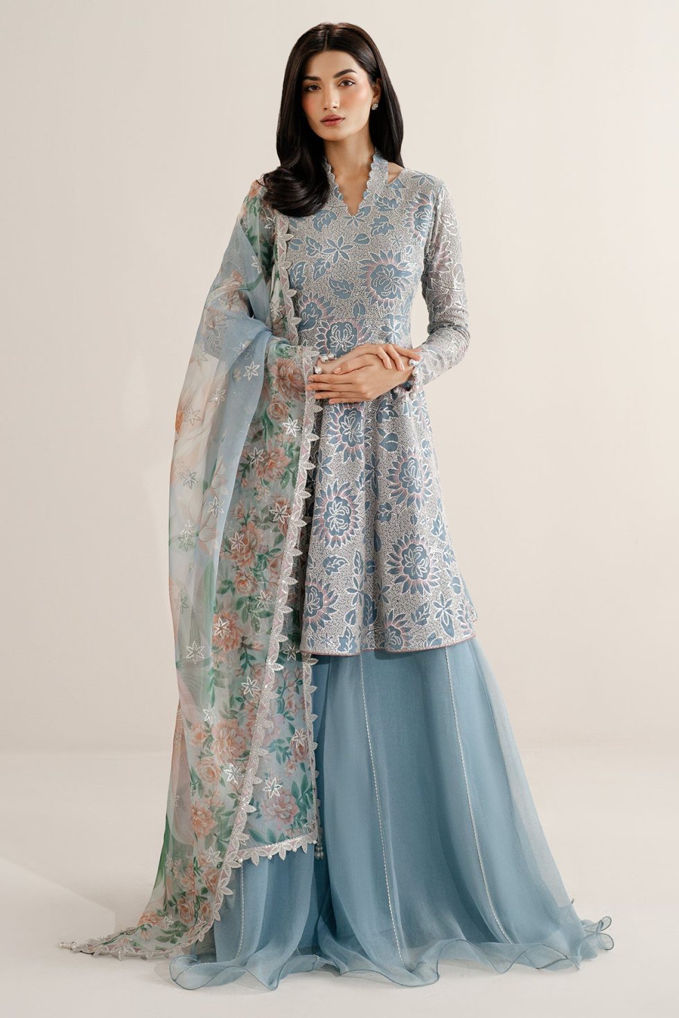 Jazmin Embroidered Chiffon UC-3075 3 Jazmin Embroidered Chiffon UC-3075