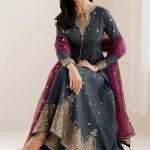 Jazmin Embroidered Raw Silk UR-7058
