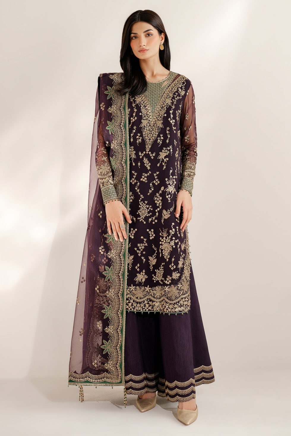Jazmin Embroidered Chiffon UC-3078