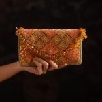 AIK Atelier - SARI EDIT '25 - CORAL CHATTA PATTI ENVELOPE BAG