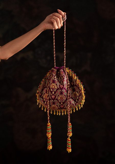 AIK Atelier - SARI EDIT '25 - PURPLE SILK POTLI