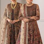 BAROQUE Chantelle Embroidered Net Unstitched 3Pc Suit EC-02