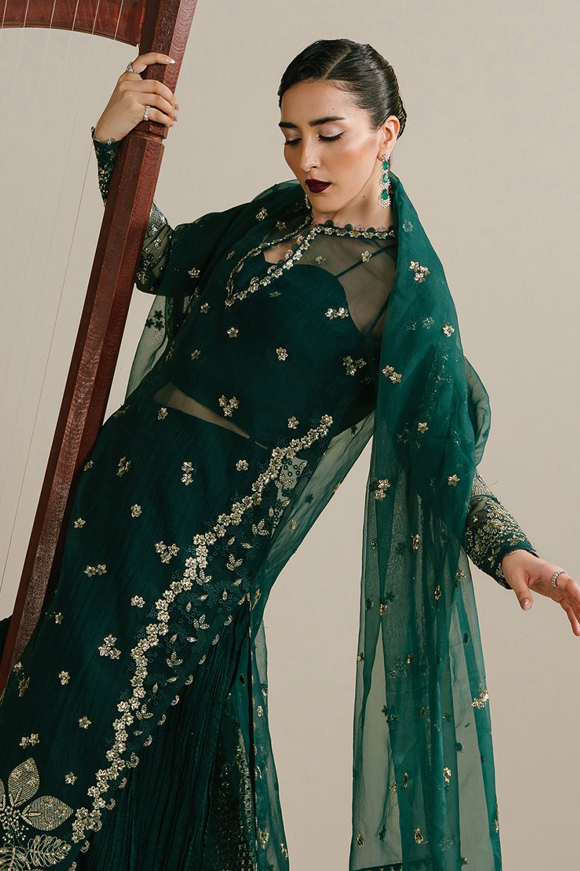 Ayzel Golden Hour Luxury Pret Emerald Nocturne