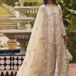 Faisal Fabrics - Soraya Lumene Embroidered Luxury Organza Unstitched 3Pc Suit - AZILIS