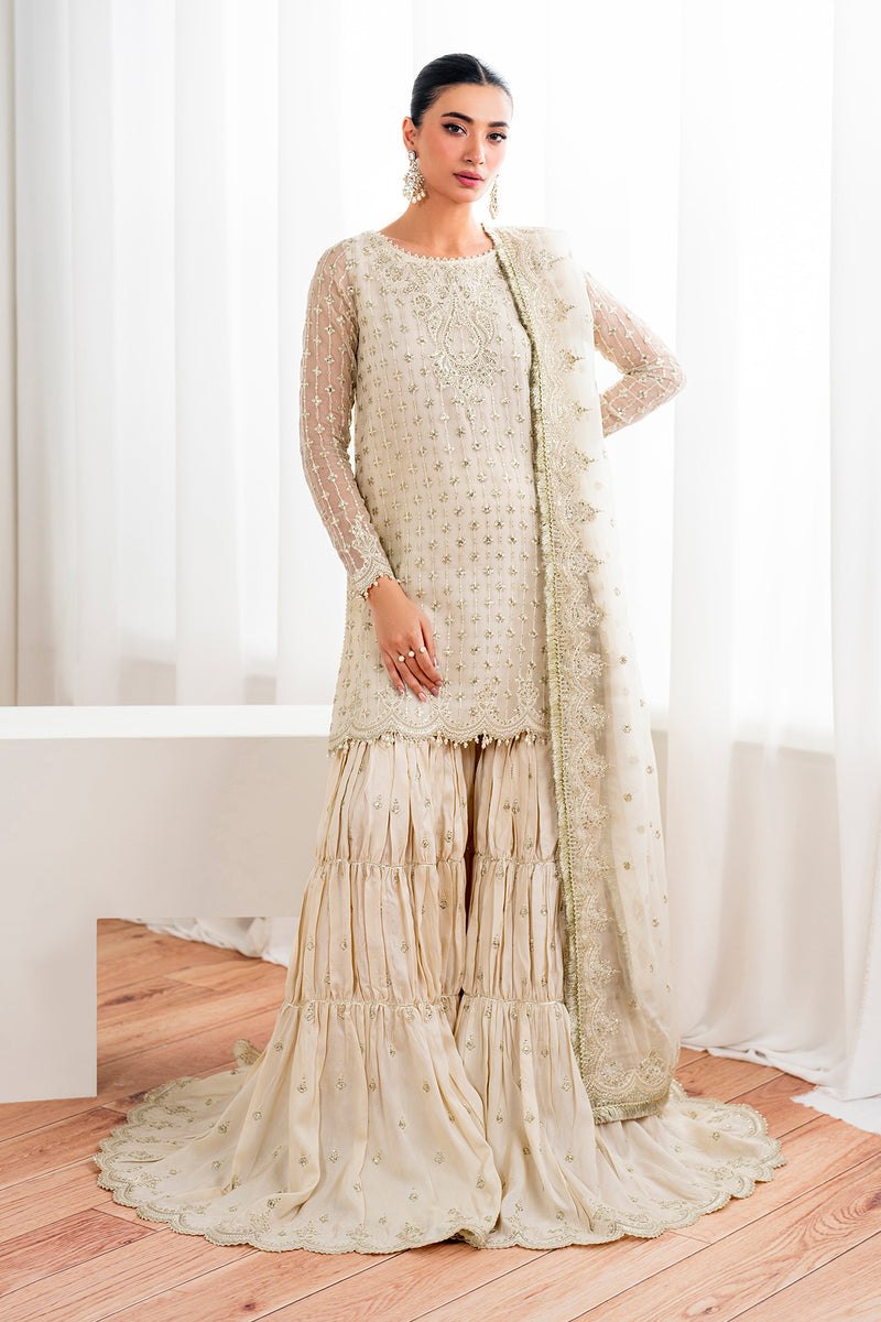 Baroque Exclusive Formal Embroidered Chiffon Unstitched 3Pc Suit UF-687 3 Baroque Exclusive Formal Embroidered Chiffon Unstitched 3Pc Suit UF-687