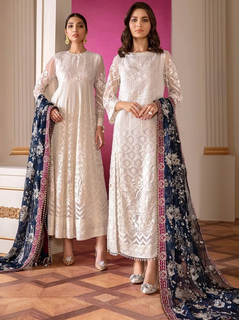 Baroque Chantelle Embroidered Chiffon 2020 3 Piece