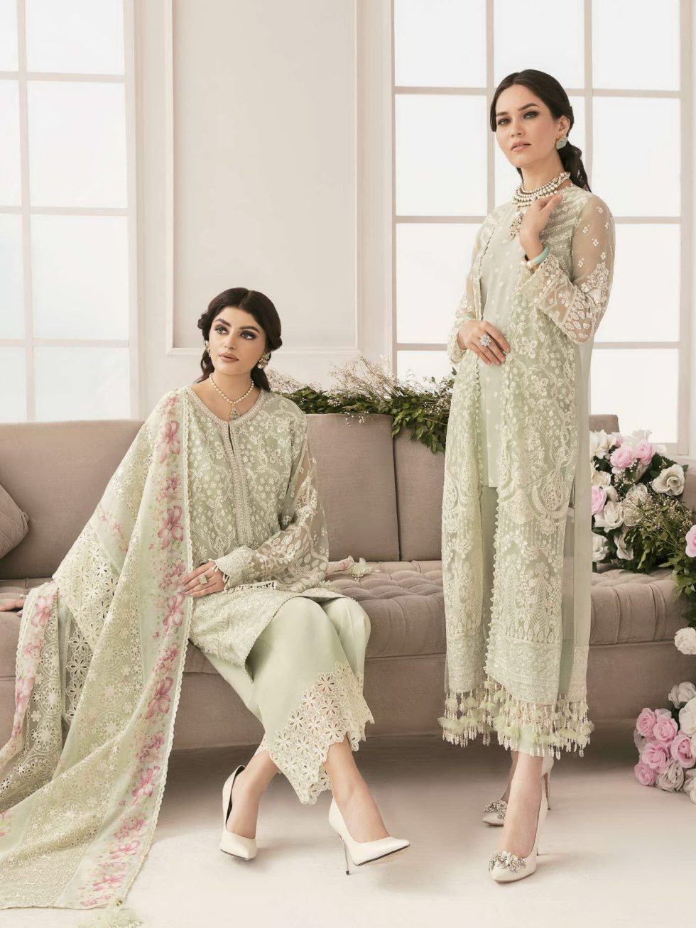 Baroque Chantelle Embroidered Chiffon Unstitched