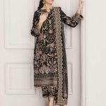 Baroque Chantelle Embroidered Raw Silk Unstitched