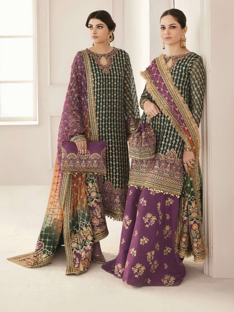 Baroque Chantelle Embroidered Chiffon Unstitched