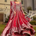 Faisal Fabrics - Soraya Lumene Embroidered Luxury Net Unstitched 3Pc Suit - MARYBELLÉ