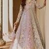 Faisal Fabrics - Soraya Lumene Embroidered Luxury Organza Unstitched 3Pc Suit - ORCHID
