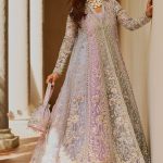 Faisal Fabrics - Soraya Lumene Embroidered Luxury Organza Unstitched 3Pc Suit - ORCHID