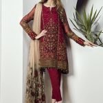 Baroque Chantelle Embroidered Chiffon 3 Piece