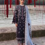 Hussain Rehar KARANDI UNSTITCHED 25 - Rouge